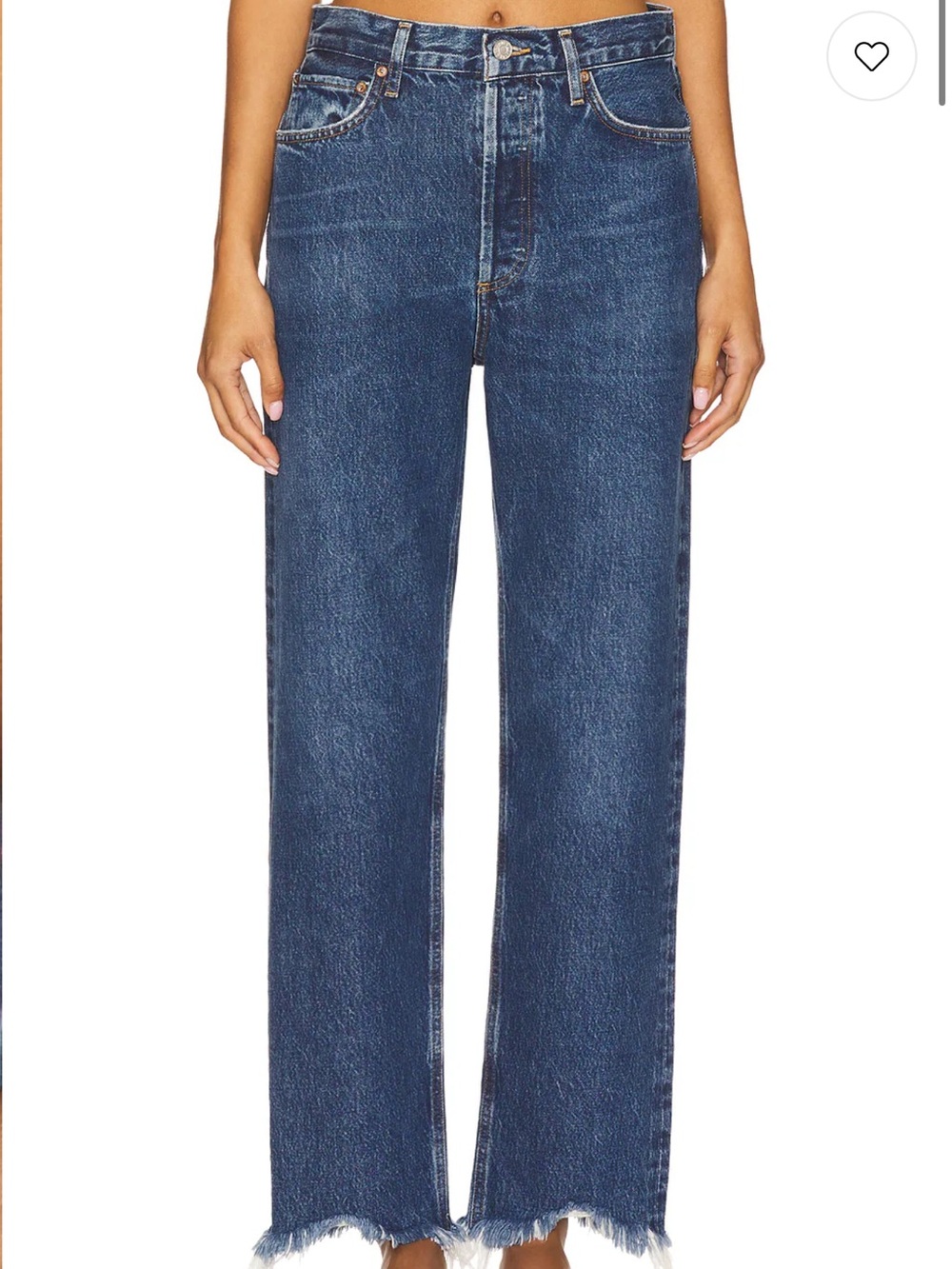 Agolde 90s mid rise loose Jeans in Dark Blue Denim